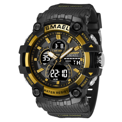 SMAEL Sports Style Νέα Ανδρικά Ρολόγια Αδιάβροχο Shock Military Quartz Ρολόι για Ανδρικό Ψηφιακό Ρολόι Ρολόι Ρολόι Αλουμίνιο 8079