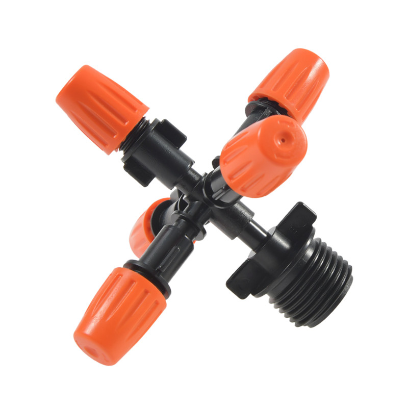 1/2" miglas smidzinātājs, 5 virzienu miglas smidzinātājs, regulējams miglas miglas ūdens 1 komplekts, automātisks ziedu laistīšanas dārza izsmidzinātājs