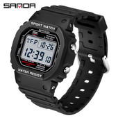 Vīriešu sporta pulkstenis ūdensizturīgs stila digitālie pulksteņi vīriešiem hronogrāfs LED elektroniskais pulkstenis kvadrātveida vīriešu rokas pulkstenis Reloj Hombre