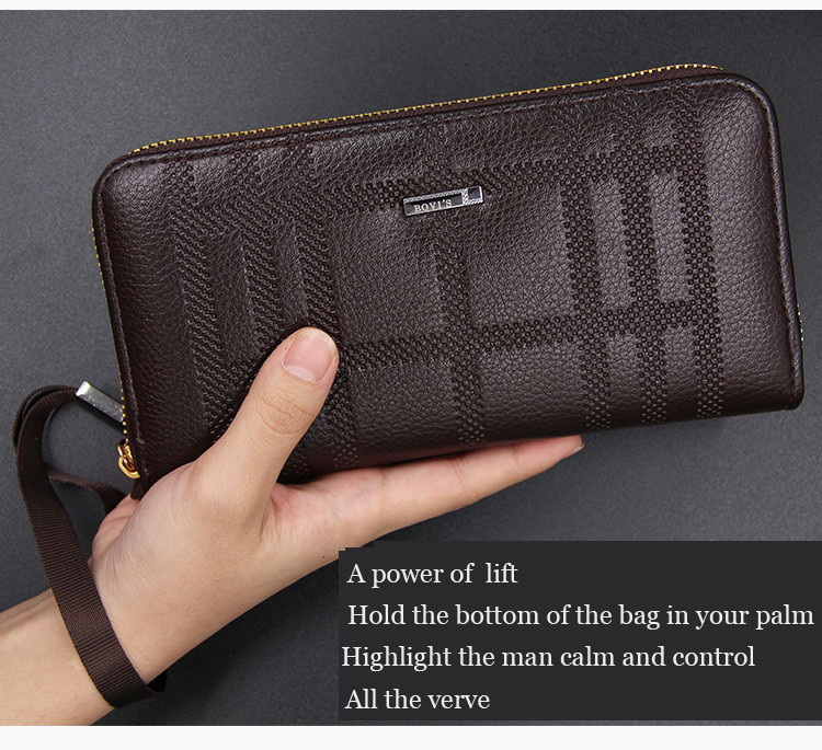 Luksuzni brend muški novčanici torbica torbica za novac kožna muška spojka muška narukvica cartera hombre novčanik carteira masculina uomo