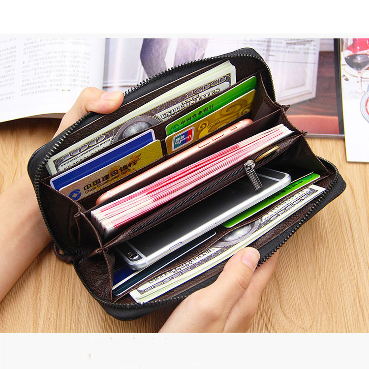 Luksuzni brend muški novčanici torbica torbica za novac kožna muška spojka muška narukvica cartera hombre novčanik carteira masculina uomo