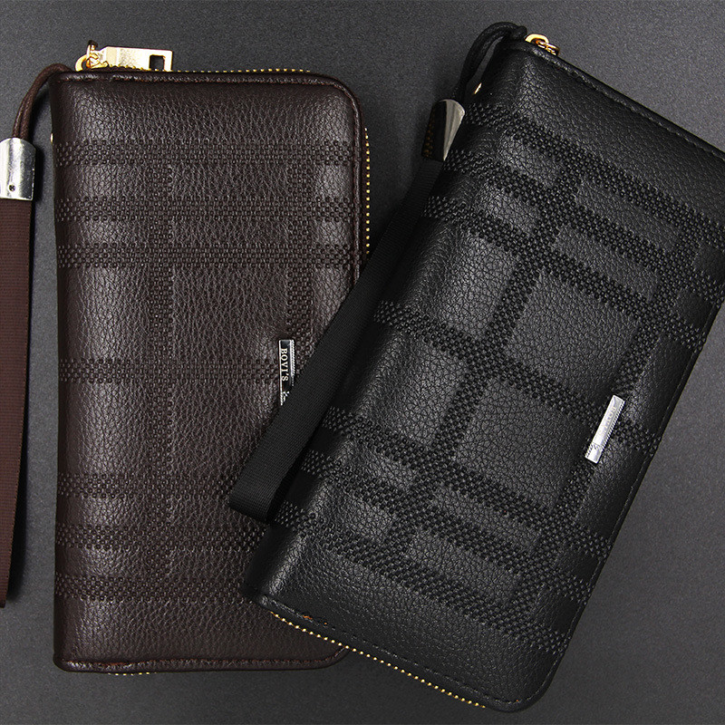 Luksuzni brend muški novčanici torbica torbica za novac kožna muška spojka muška narukvica cartera hombre novčanik carteira masculina uomo