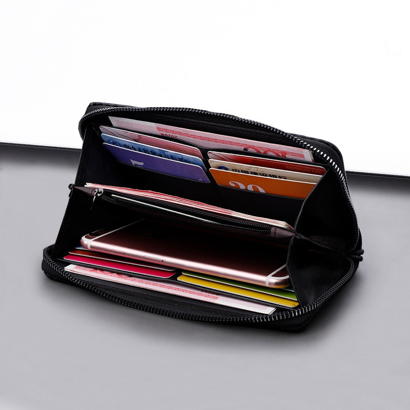 Uued Meeste Rahakotid Nahast Meeste Kotid Sidurikotid Käevõru Nahast Pikk rahakott Münditasku Tõmblukuga Meeste Rahakott Billetera Hombre