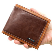 Πορτοφόλι Lmen's Billfold Slim Hipster Κάτοχοι πιστωτικών καρτών/αναγνωριστικών Ένθετα πορτοφόλια νομισμάτων Πολυτελές επαγγελματικό πτυσσόμενο κοντό πορτοφόλι Premium