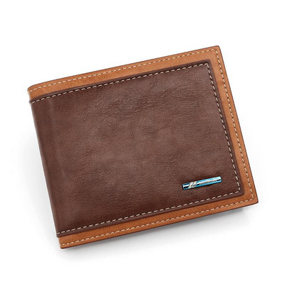 Πορτοφόλι Lmen's Billfold Slim Hipster Κάτοχοι πιστωτικών καρτών/αναγνωριστικών Ένθετα πορτοφόλια νομισμάτων Πολυτελές επαγγελματικό πτυσσόμενο κοντό πορτοφόλι Premium