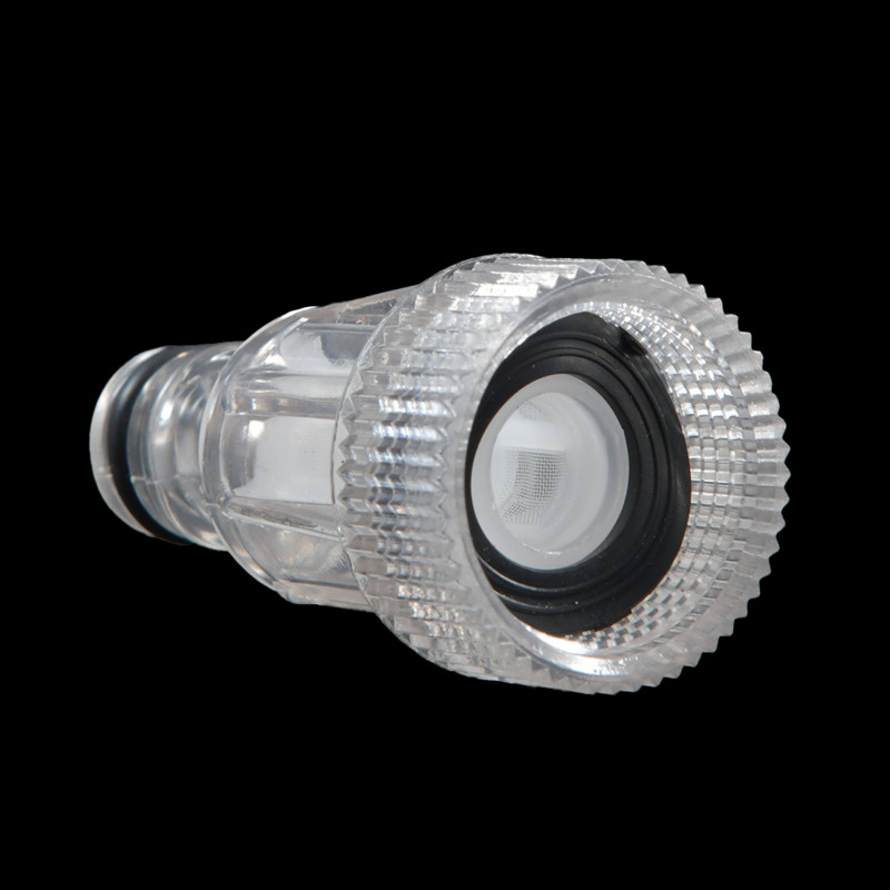 1 pc 3/4 collu dārza ūdens ātrie savienotāji, automašīnu mazgāšanas mašīna, universāls nipelis filtra sūknis, caurspīdīgs ekrāns