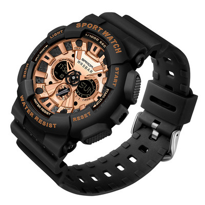 SANDA āra vīriešu sporta pulkstenis saules silikona siksnas rokas pulkstenis vīriešu hronogrāfa signalizācija 5 bāru ūdensizturīgs digitālais pulkstenis reloj hombre