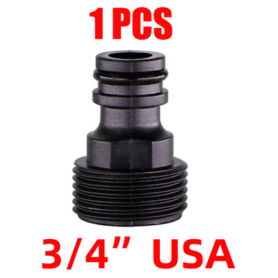Greitos jungties nipelis EURO USA 3/4 colio vyriškos srieginės žarnos vamzdžio adapteris, skirtas sodo vamzdžių lašelinio laistymo laistymo sistemai