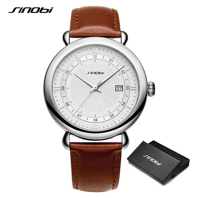 Sinobi 2021. g. luksusa vīriešu īstas ādas pulksteņi, īpaši plāni, 100% nerūsējošā tērauda kvarca rokas pulkstenis vīriešu sporta pulkstenis reloj hombre