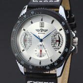 T-WINNER jauns automātisks mehānisks plaukstas locītavas reloj paštinošs dobs krāsains ciparnīca Montre biznesa modes vīriešu ādas siksnu pulksteņi