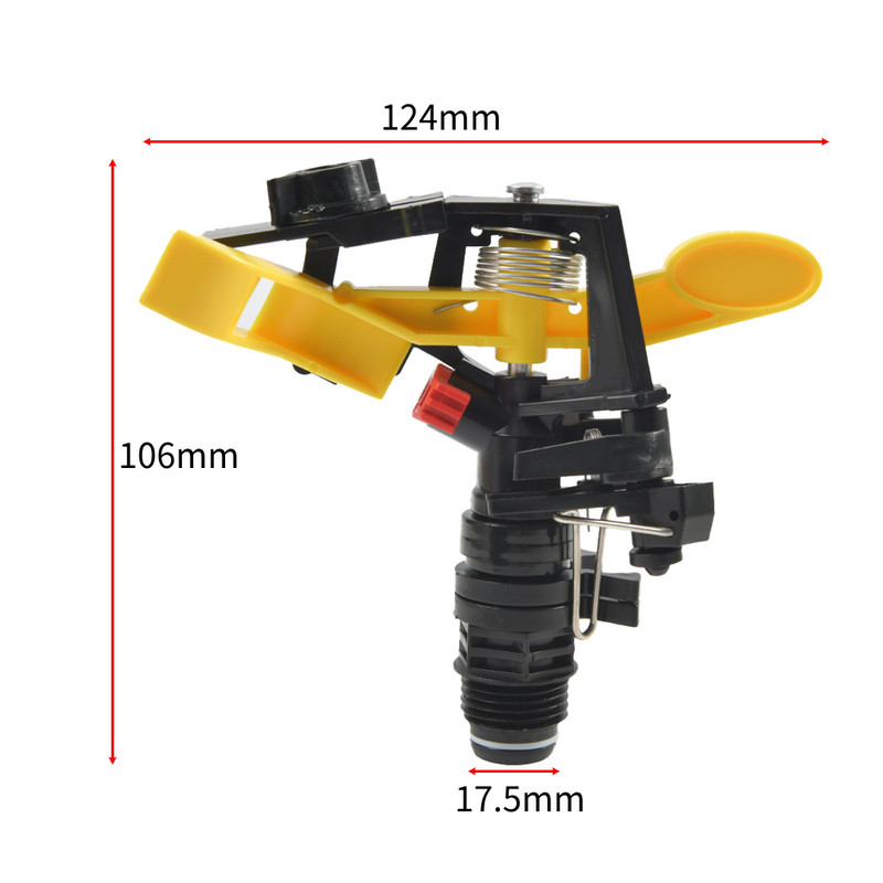 1/2" ūkyje besisukantys svirties purkštuvai 360 laipsnių besisukanti automatinė purkštuvo galvutė sukasi 360 laipsnių 1vnt.