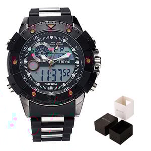 Stryve 8001 Ūdensnecaurlaidīgi vīriešu rokas pulksteņi karsti izpārdošanas divu kustību relojes vīriešu modes dizaineru vīriešu luksusa pulksteņi