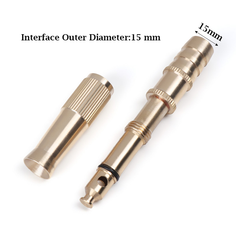 1/2" purškimo antgalis žalvarinis purškiamasis purškiklis, tinkantis purkštuvo žarnos jungtis Vandens purkštuvų galvutės Reguliuojamas sodo laistymas M