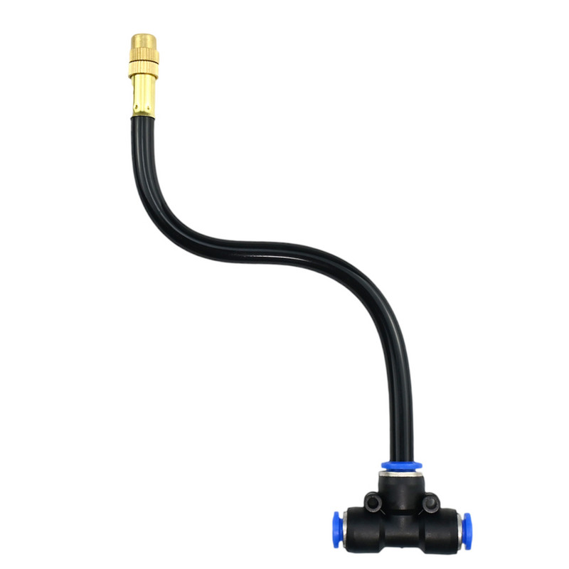 6 gab. Brīvi saliekts vara miglas sprausla Universāls izsmidzināšanas uzgalis 8 mm, taisns spiedes savienojums, dārza mitrināšanas smidzinātājs