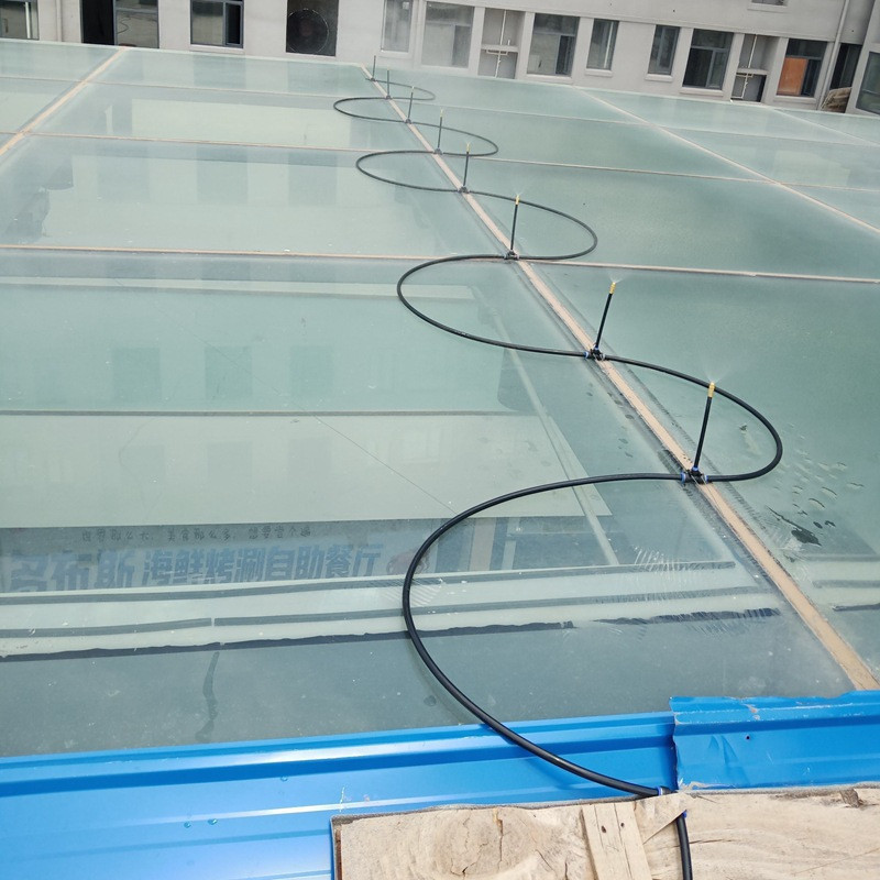 6 gab. Brīvi saliekts vara miglas sprausla Universāls izsmidzināšanas uzgalis 8 mm, taisns spiedes savienojums, dārza mitrināšanas smidzinātājs