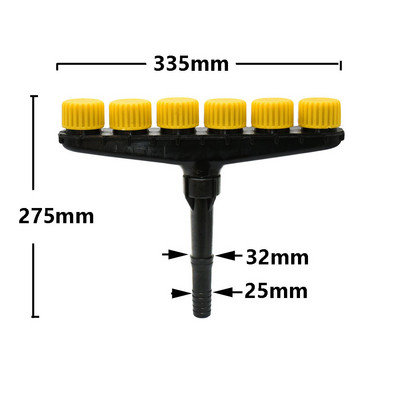 3/4/5/6 caurumu dārza zāliena šļūtenes smidzinātāji smidzinātāju sprauslas Dārza apūdeņošana laistīšana saimniecības ūdens smidzinātāji sprauslas 1" 1,2" šļūtenei