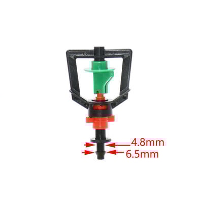 5 τμχ 360 Περιστρεφόμενοι ψεκαστήρες Διάθλασης Micro ακροφύσιο κήπου Σύστημα ομίχλης στάγδην άρδευσης Κρεμαστός υγραντήρας ψεκαστήρας