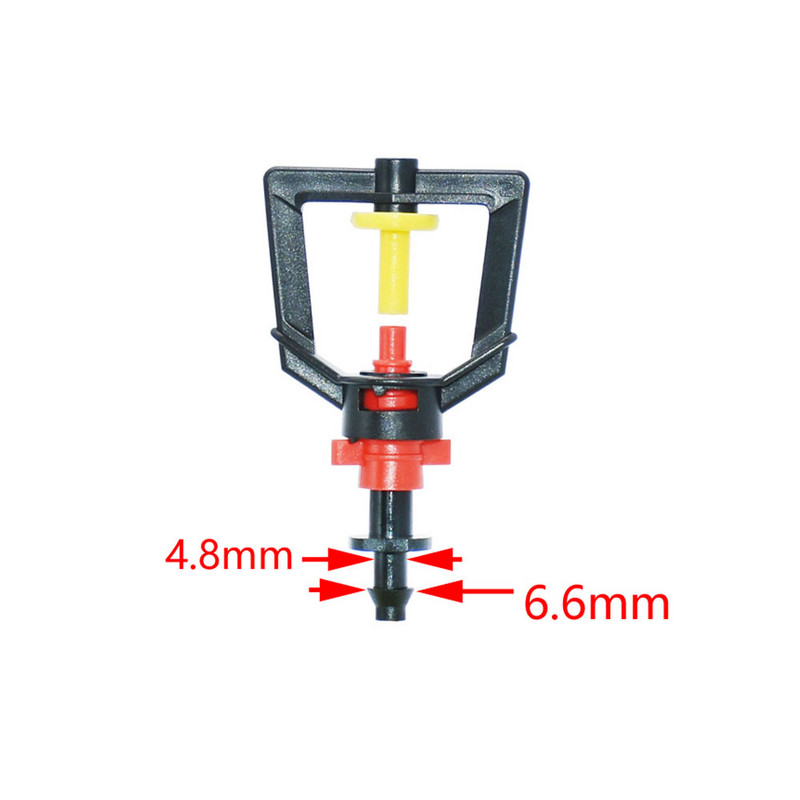 5 τμχ 360 Περιστρεφόμενοι ψεκαστήρες Διάθλασης Micro ακροφύσιο κήπου Σύστημα ομίχλης στάγδην άρδευσης Κρεμαστός υγραντήρας ψεκαστήρας