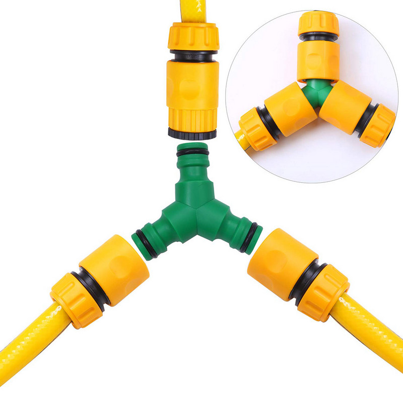 6 τμχ ABS Garden Quick Hose Connector 1/2" Ακραίος διπλός αρσενικός σύνδεσμος συνδέσμου λάστιχου για ακροφύσιο ψεκασμού πιστολιού νερού σωλήνα σωλήνα σωλήνα