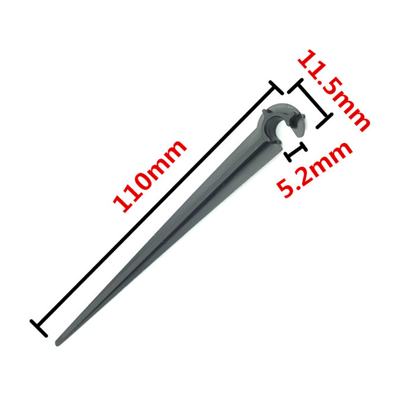 1/4-tolline vooliku kronstein Aia tilgutivoolik "C" kujuga fikseeritud varre hoidik Aia niisutustoru sisestusmaa 50 tk