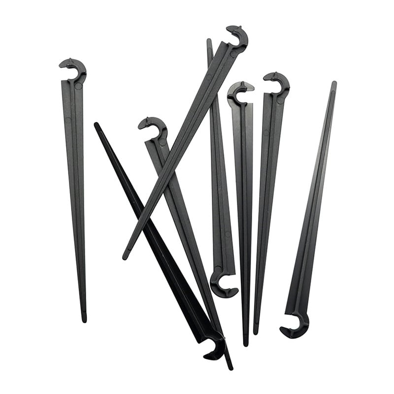 1/4-tolline vooliku kronstein Aia tilgutivoolik "C" kujuga fikseeritud varre hoidik Aia niisutustoru sisestusmaa 50 tk