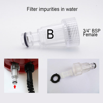 PVC dodaci za vrtlarstvo Vanjski 3/4 Automobilski vrtni crijevo Adapter za priključak za brzo spajanje Cijevni priključak za popravak Priključak za cijevi 1/2