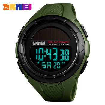 SKMEI Solar Power Outdoor Sports Watches Men Shock Digital Watch Chrono 50M Водоустойчиви ръчни часовници Relogio Masculino