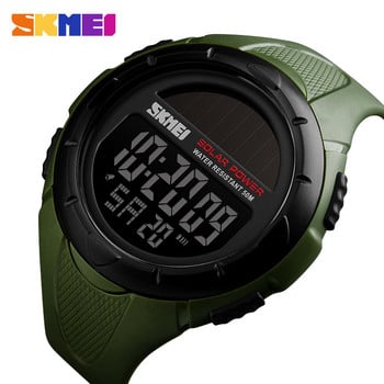 SKMEI Solar Power Outdoor Sports Watches Men Shock Digital Watch Chrono 50M Водоустойчиви ръчни часовници Relogio Masculino