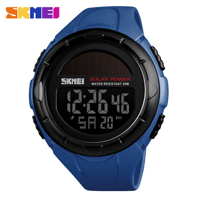 SKMEI napelemes kültéri sportórák férfi sokkoló digitális óra Chrono 50M vízálló karórák férfi Relogio Masculino