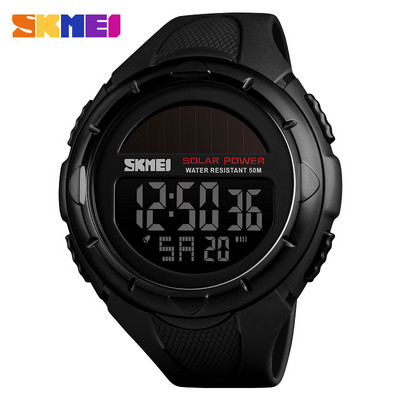 SKMEI napelemes kültéri sportórák férfi sokkoló digitális óra Chrono 50M vízálló karórák férfi Relogio Masculino