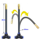 5/10 kom Podesivi raspršivač magle 360° rotirajući bakreni raspršivači 8 mm Ravni potisni spojni spoj Vlaženje Navodnjavanje