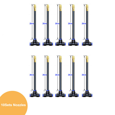 5/10 kom Podesivi raspršivač magle 360° rotirajući bakreni raspršivači 8 mm Ravni potisni spojni spoj Vlaženje Navodnjavanje