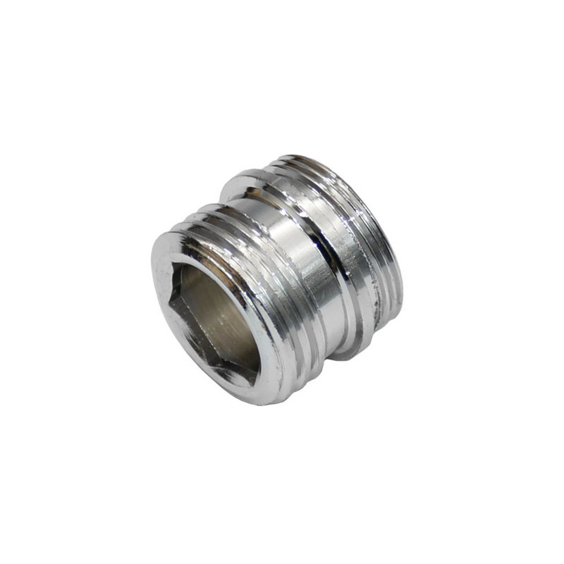 Messingist hõbedane veekraani liitmik 1/2" kuni M16 M18 M20 M22 M24 M28 keermega ühendus vasest liitmikud köögi ja vannitoa jaoks