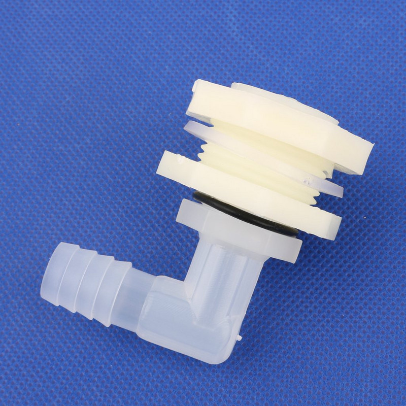 1 set ABS 1/2 inča do 6,4~20 mm koljenasti priključak za spremnik za vodu, spoj cijevi za navodnjavanje za akvarij, vrt, Adapter za vodu od 90 stupnjeva