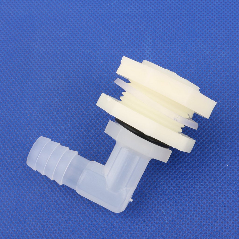 1 set ABS 1/2 inča do 6,4~20 mm koljenasti priključak za spremnik za vodu, spoj cijevi za navodnjavanje za akvarij, vrt, Adapter za vodu od 90 stupnjeva