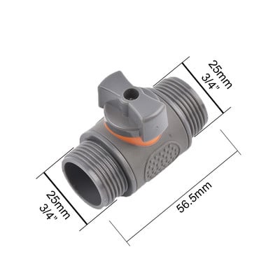 Plastični ventil crijevo Brza spojnica 1/2 3/4 inča Cijevna spojnica Zaustavna spojnica za vodu 20/16 mm Popravak spoja Sustav za navodnjavanje