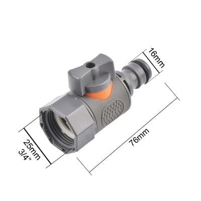 Plastični ventil crijevo Brza spojnica 1/2 3/4 inča Cijevna spojnica Zaustavna spojnica za vodu 20/16 mm Popravak spoja Sustav za navodnjavanje