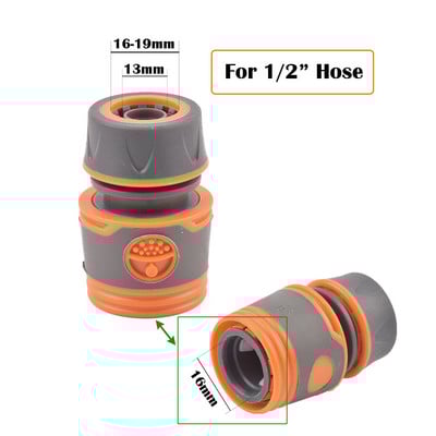 Plastični ventil crijevo Brza spojnica 1/2 3/4 inča Cijevna spojnica Zaustavna spojnica za vodu 20/16 mm Popravak spoja Sustav za navodnjavanje