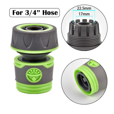 Plastični ventil crijevo Brza spojnica 1/2 3/4 inča Cijevna spojnica Zaustavna spojnica za vodu 20/16 mm Popravak spoja Sustav za navodnjavanje