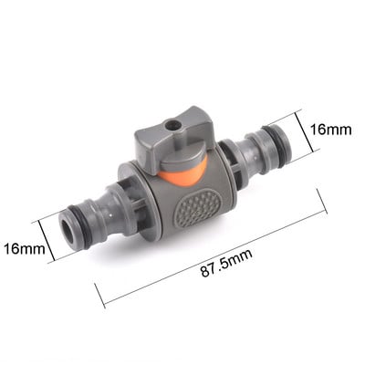 Plastični ventil crijevo Brza spojnica 1/2 3/4 inča Cijevna spojnica Zaustavna spojnica za vodu 20/16 mm Popravak spoja Sustav za navodnjavanje