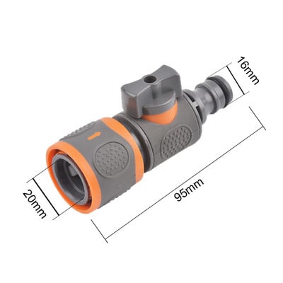 Plastični ventil crijevo Brza spojnica 1/2 3/4 inča Cijevna spojnica Zaustavna spojnica za vodu 20/16 mm Popravak spoja Sustav za navodnjavanje