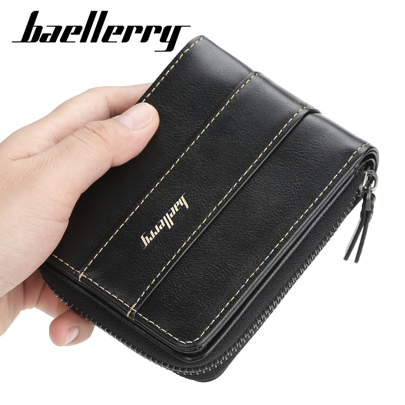 Ikdienas stila Vīriešu maki retro karšu turētājs Vīriešu maciņš Sintētiskā āda Maks Vīriešu somiņa Monētu maciņš Vīriešu Carteira