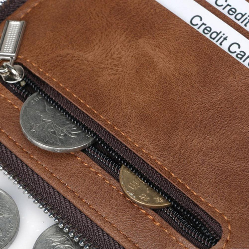 Meeste rahakott Mugav suure mahutavusega meeste rahakott kunstnahast kõik sobivad meeste rahakott Klassikaline praktiline mitme kaardi pesa rahakott