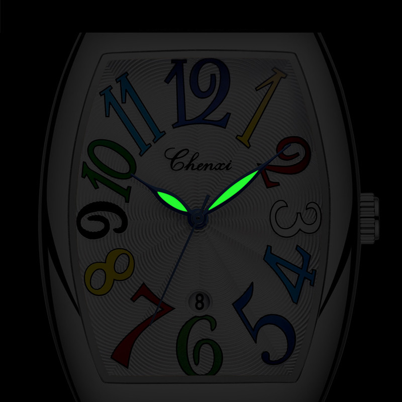 2022-es új CHENXI karórák férfi divatos, nagy, négyzet alakú számlappal rendelkező bőr karóra férfiaknak, vízálló órák, üzleti alkalmi férfi kvarcóra