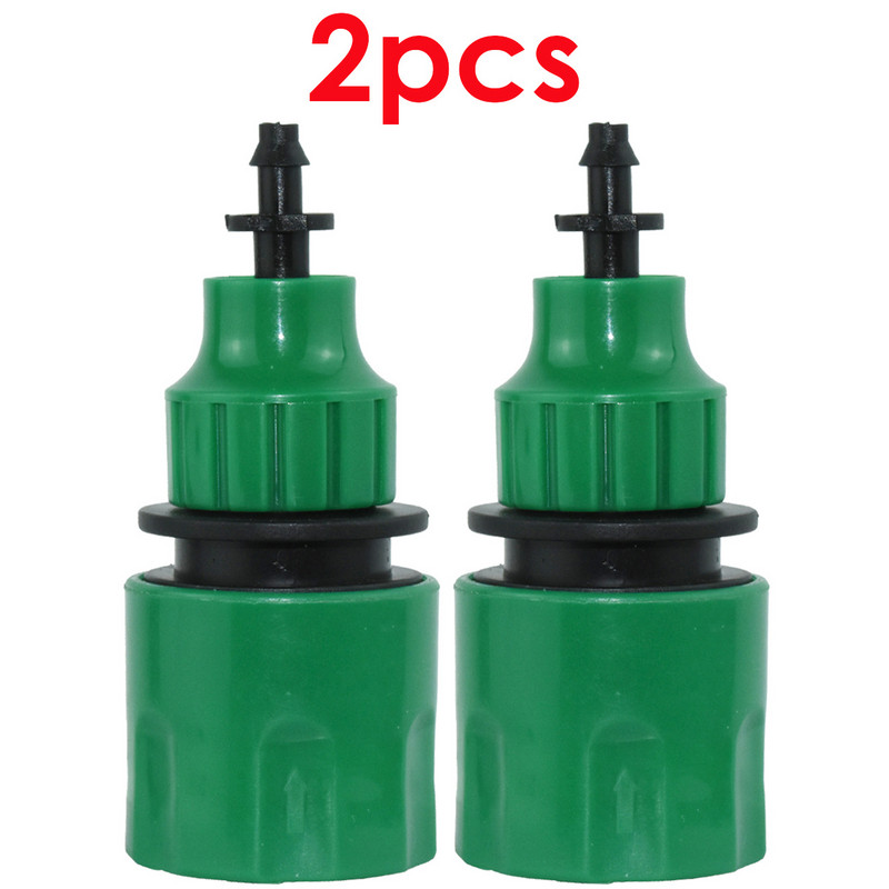 KESLA 2TK kiirühendusadapter 1/4 (ID 4 mm) või 3/8 tolli (8 mm) okastraatühendusega aia kastmise kasvuhoone jaoks