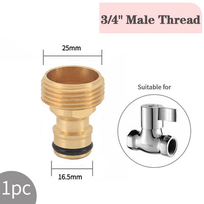 1/2" 3/4" navojna brza spojnica Mesingani adapter Priključak za navodnjavanje vrta Priključci bakrenog crijeva za kapanje Sustav za navodnjavanje vrta