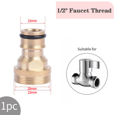 1/2" 3/4" navojna brza spojnica Mesingani adapter Priključak za navodnjavanje vrta Priključci bakrenog crijeva za kapanje Sustav za navodnjavanje vrta