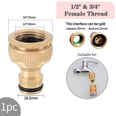 1/2" 3/4" navojna brza spojnica Mesingani adapter Priključak za navodnjavanje vrta Priključci bakrenog crijeva za kapanje Sustav za navodnjavanje vrta