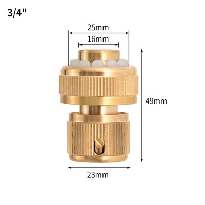 1/2" 3/4" navojna brza spojnica Mesingani adapter Priključak za navodnjavanje vrta Priključci bakrenog crijeva za kapanje Sustav za navodnjavanje vrta