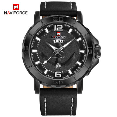 Jauns NAVIFORCE pulkstenis vīriešiem Modes ikdienas vīriešu kvarca rokas pulkstenis analogais datuma pulkstenis Luksusa zīmola Man sporta 3ATM ūdensizturīgs pulkstenis